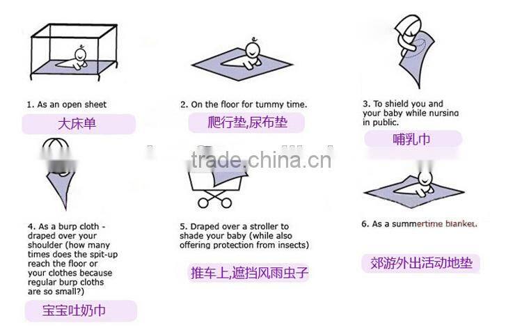 100% Cotton Swaddle Blankets Newborn Cotton Baby Muslin Cloth