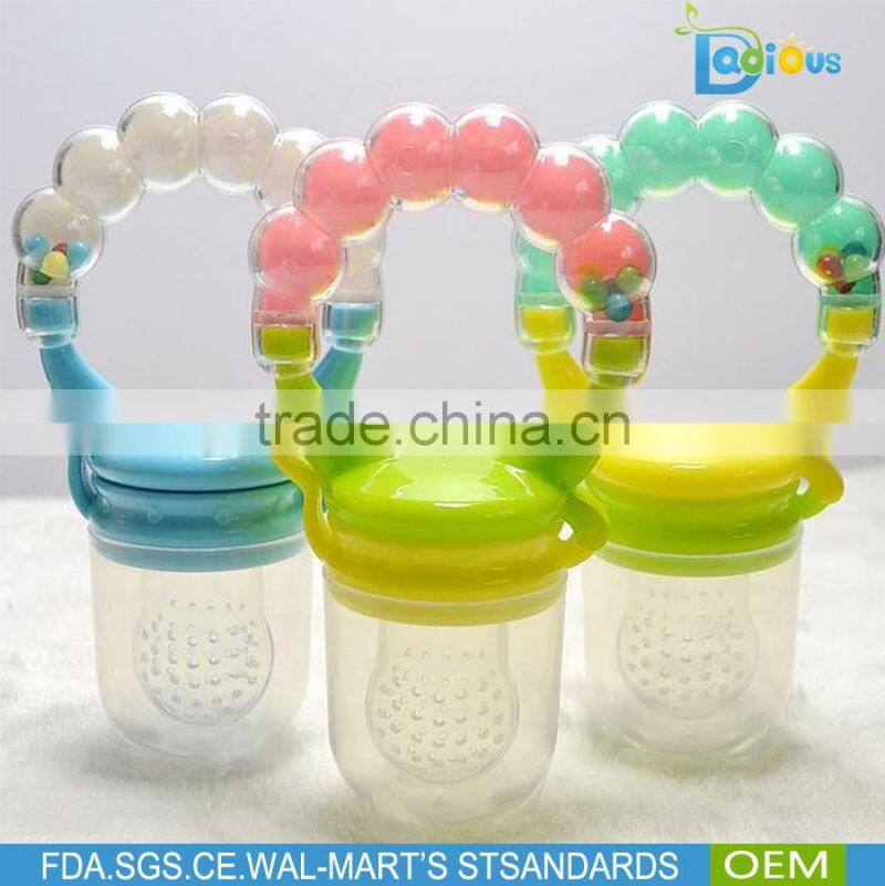 Wholesale 2016 Hot Sale Baby Products Silicone Baby Feeder Pacifier For Fruit Fresh Food Feeder