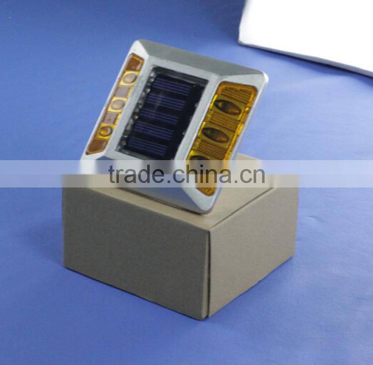 Metal Cat Eye Aluminum Solar Road Stud With Anchor