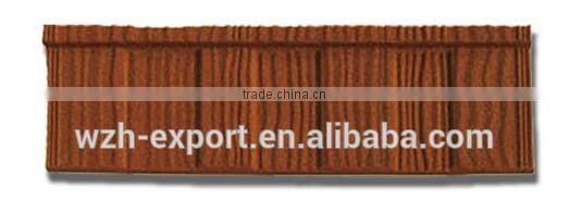 Stone Coated Roof Sheet, purple/wine red/green/black roof tile for prefab houses, villas