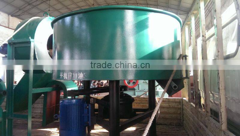 Double Roller Charcoal Crusher Mixer Machine