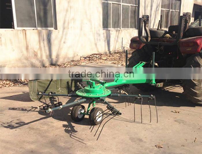 Farm tractor pto driven 3 point hitch hay tedder with CE approved