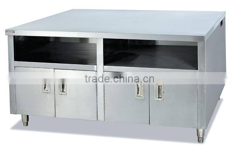 Stainless Steel Kitchen Work table with cup dispenser
