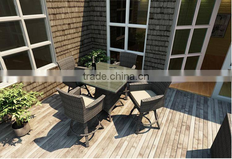 Wholesale 4 seats all weather wicker used home bar furniture
