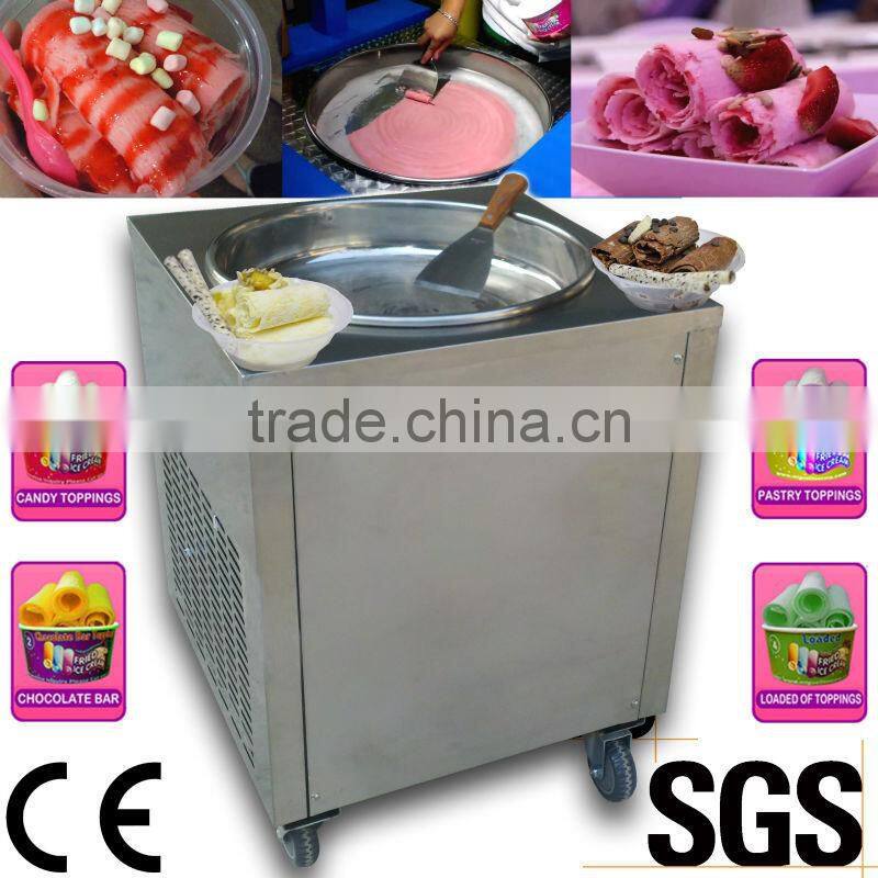 New Style -30 C degree Fried Ice Cream Machine double pan