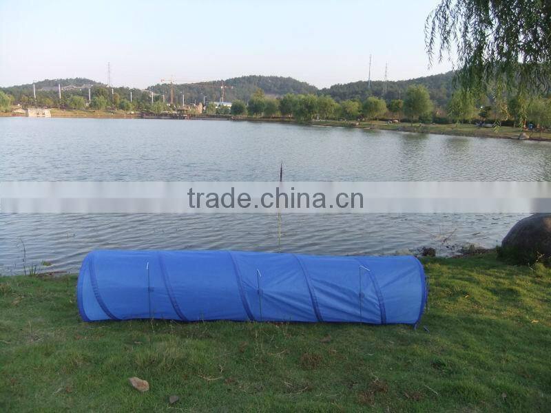 2016 Wholesale Pet Products Good Quality Blue Polyster Outdoor Dog Trainning Tunnel