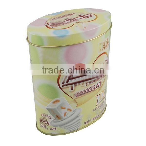 oval metal tin money box