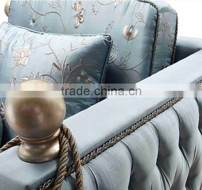 Luxury living room furniture fabirc sofa set