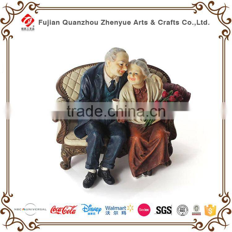 2015 handmade crafts resin grandma figurine