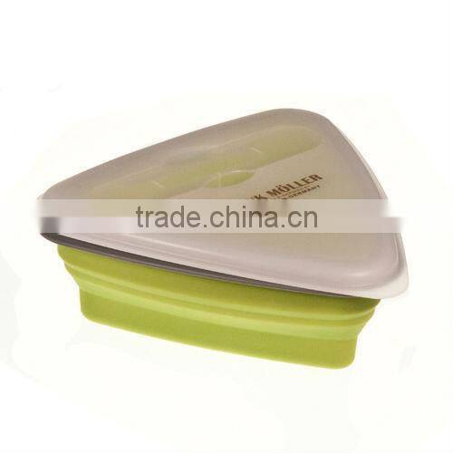 2014 hot sales Fold silicone bowl with lid