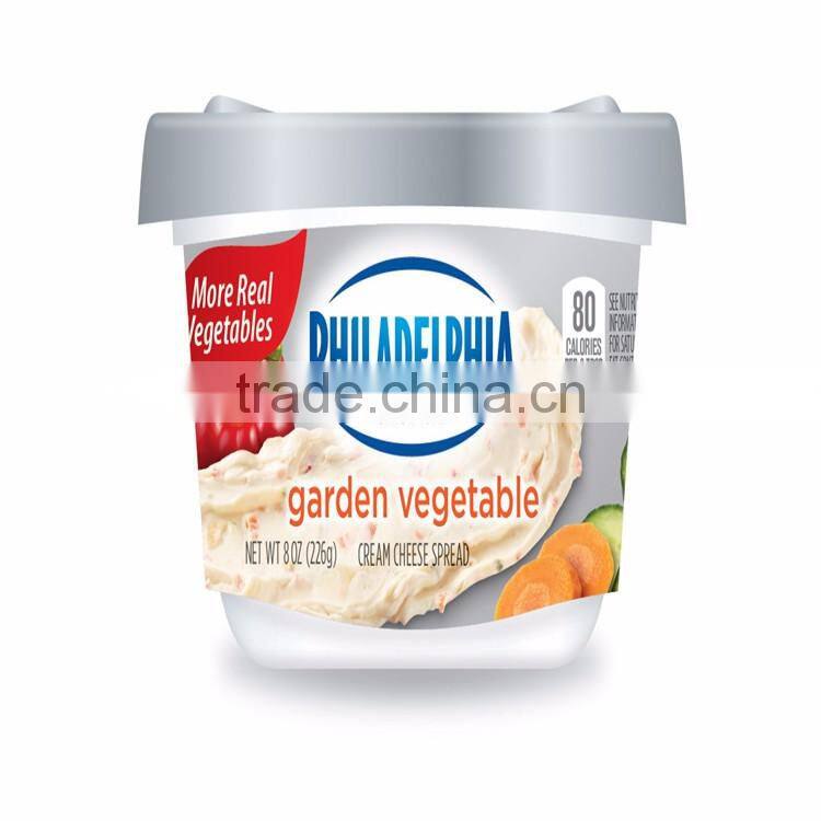 Large Fancy Cheese Custom Plastic Container, 8oz Disposable Plastic Cup