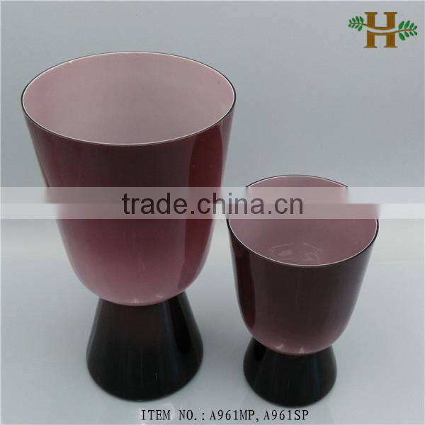 wholesale unique colored glass vases for decoration