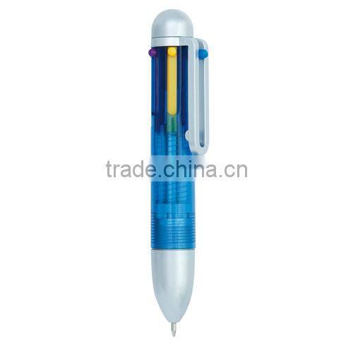Fashional multifunction plastic ball pen 6 in 1 ballpoint pen
