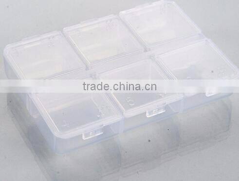 cy275 New Mini Portable Empty Braille 6 Cells Pill Medicine Drug Storage Case Box