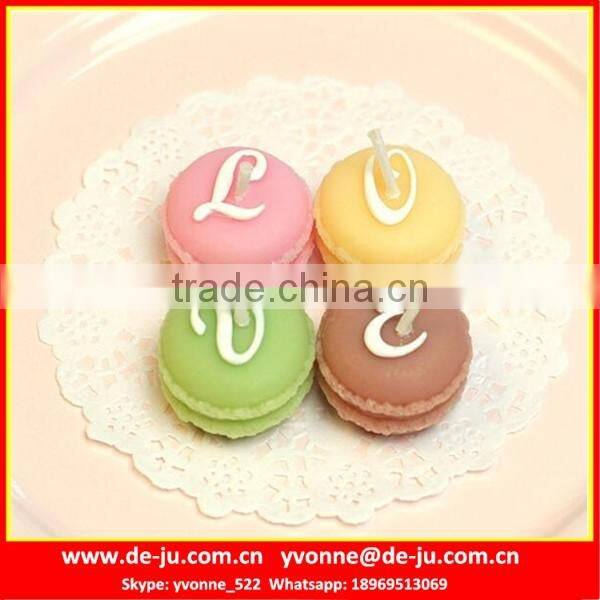 Sandwich Biscuit Dorayaki Shaped Fancy Birthday Candles