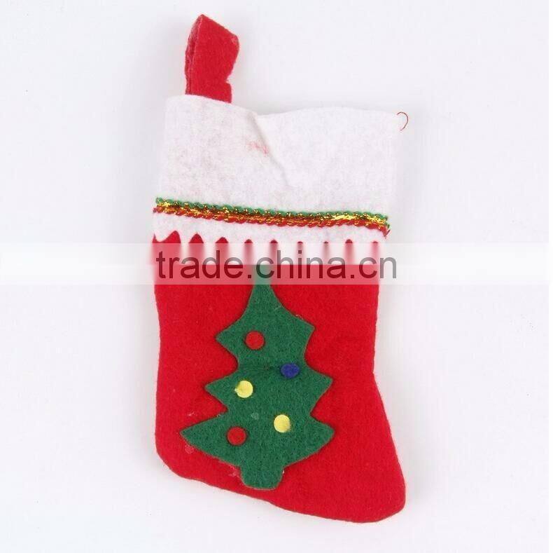 2016 Non-woven Christmas Stocking, Hanging Christmas Ornaments Decoration Supplies