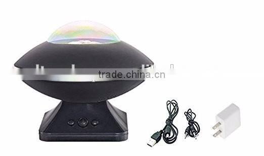 Hot Sale UFO Aurora Music Night Light Projector, Atmosphere Diamond Color Star Rotating Night Light Projector