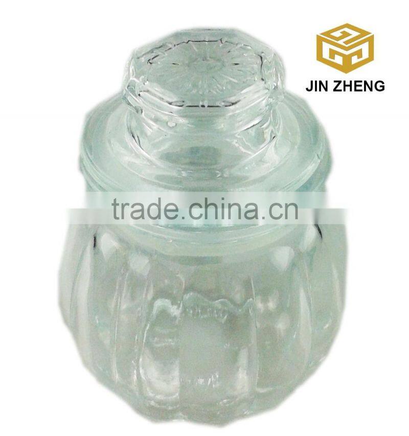 wholesale glass trinket jar with lids