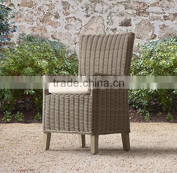 2017 Sigma weatherproof vintage plastic resin wicker restaurant used dining chairs