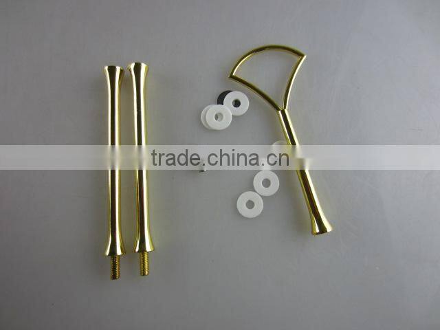Metal Wedding cake stands golden/silver handles fittings/Hardware