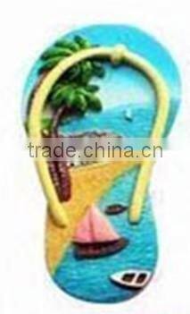 custom bahamas souvenirs(Flip flops or T-shirt shaped)for fridge magnet