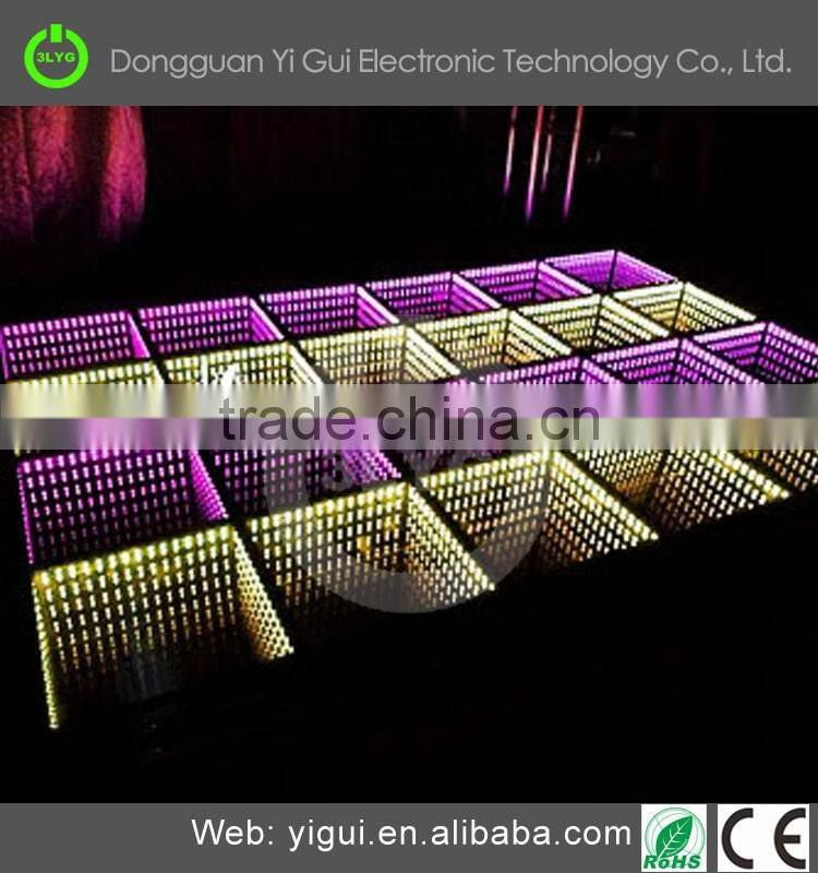 High lumen YG090E led light floor 15w square RGB mixing colorful changing dance floor