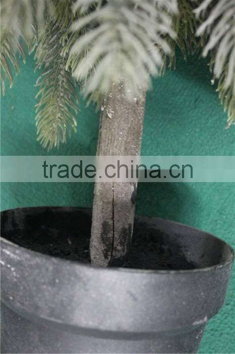 Happy Christmas 130cm height fake Christmas tree with pot