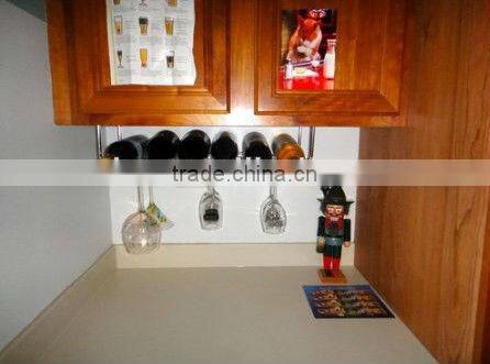 Under the Cabinet Wine and Glass Wine Rack