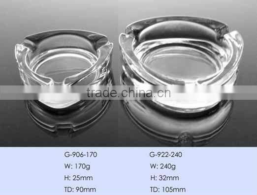 souvenir triangle clear glass ashtray / series glass ashtray