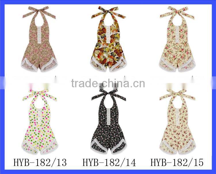 New Born Girls Boho Vintage Playsuit Rompers Many Style Flowers Ruffle Lace Organic Onesie