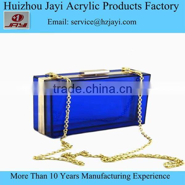 Jayi acrylic Fatory Acrylic clear lucite beautiful young women ladies shoulder handbag sale