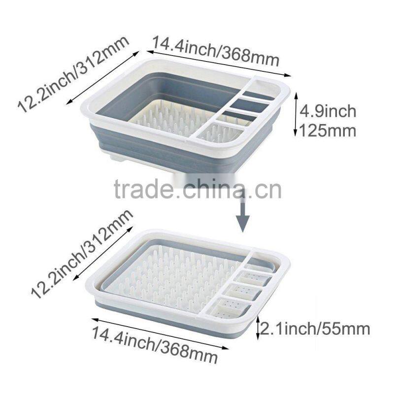 Collapsible dish rack