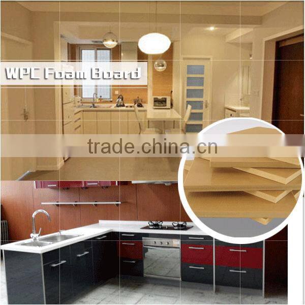 Factory price High quality waterproof WPC plate / WPC foam board/ pvc foam board for bathroom