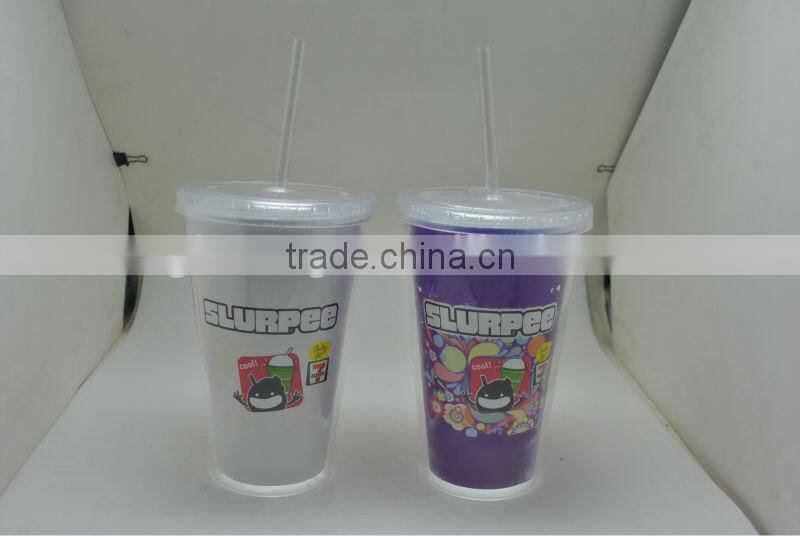 Clear Dome Lid Tumbler Double Wall