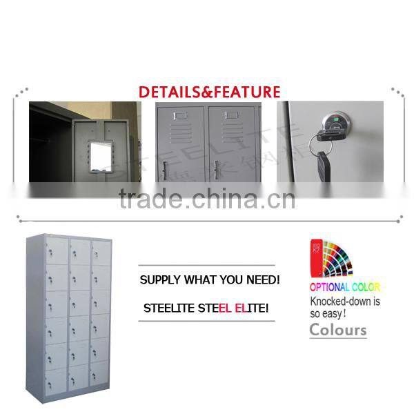 15 doors metal square small storage key lockers for sale
