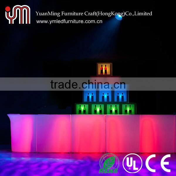 Modern Light Up Bar Table/Plastic Led Bar Table/Glowing Led Bar Table YM-BT9080 YM-BT8090