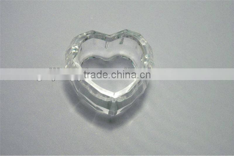 Acrylic crystal heart shape candle holders for Valentine's Day decoration