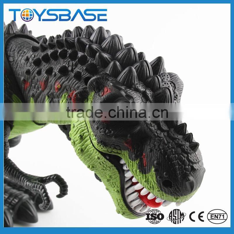 2017 wholesale big battery operated plastic dinosaur toys set