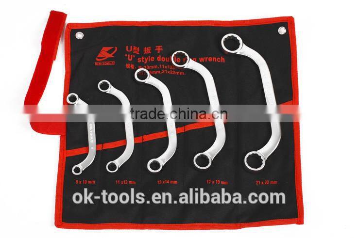 OK-Tools Wholesale Alibaba Supplier U-Type double end offerset ring sppanner set