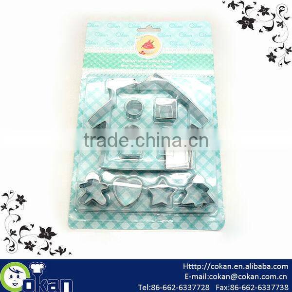9pcs House Shape Cookie Cutter Set CK-CM0471