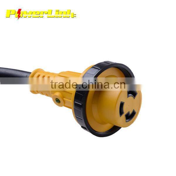 S20370 ETL 30A Detachable RV Cord with moulded connector and LED power indicator