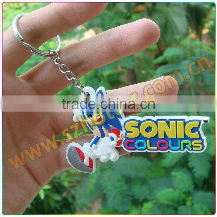 death 3d soft pvc key ring