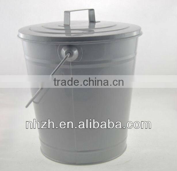 homeware with lid matte black metal waste bin