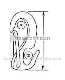 Stainless Steel Spring Snap Hook Open End