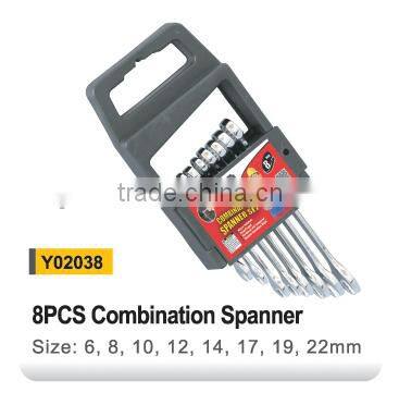Y02031 8PCS 6-22MM combination spanner set