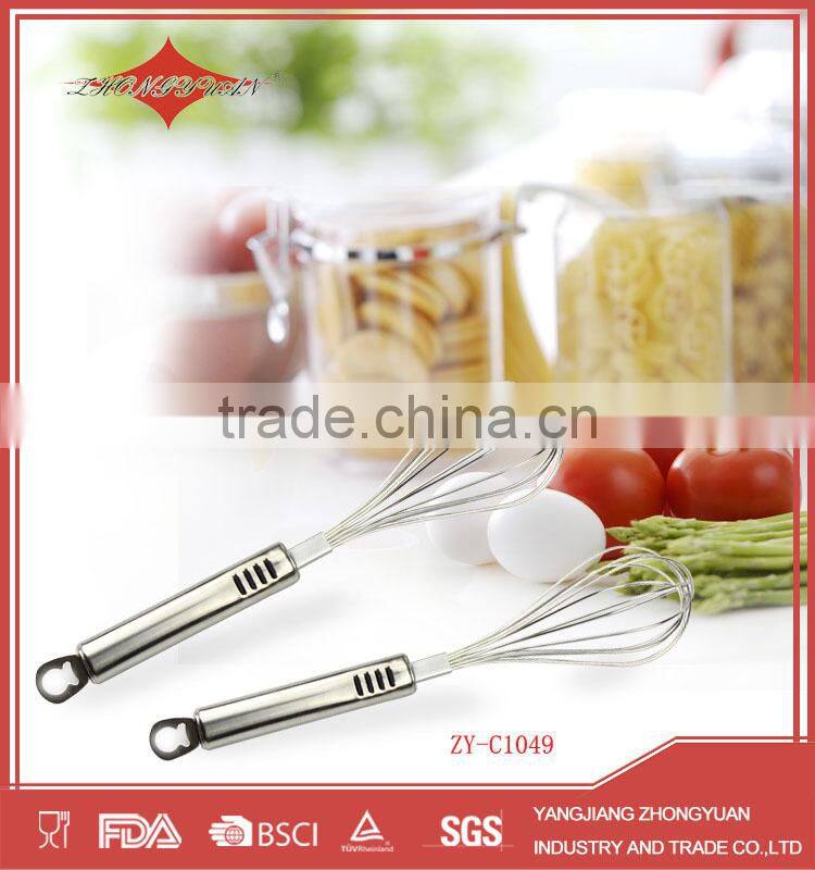 12" stainless steel rotary manual wire egg beater seen on tv