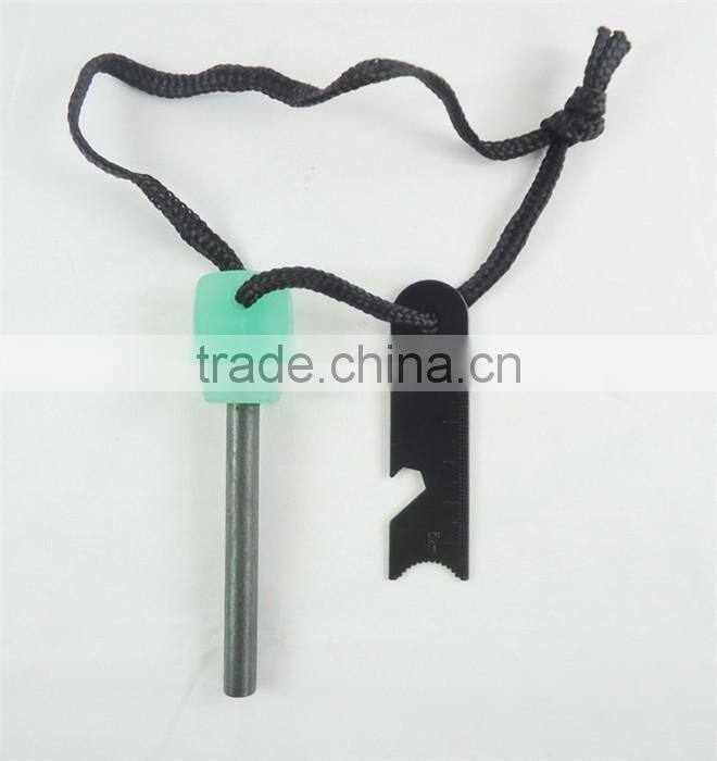 Luminous multifunction outdoor light-emitting large flint play poker fire starter