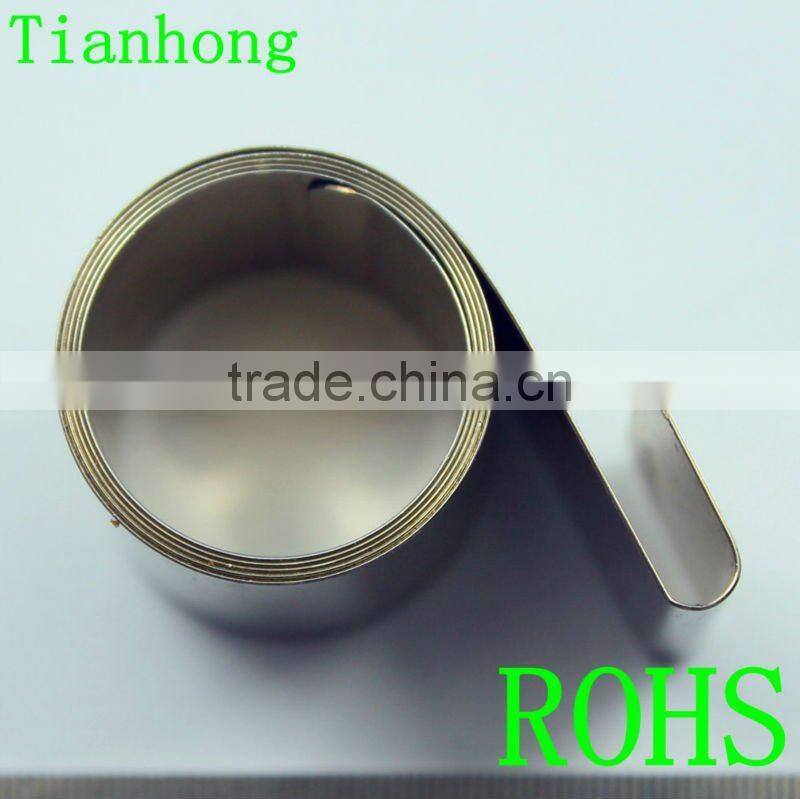 Power springs made of thin stainless steel