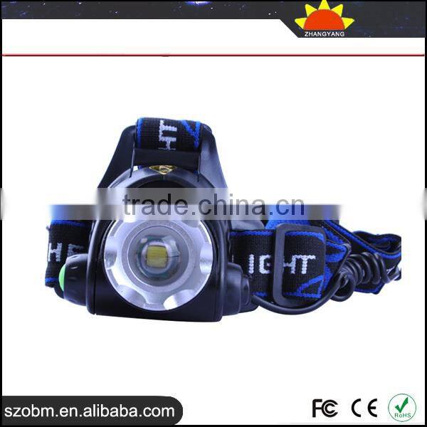 Promotional Headlamp Light SZOBM 2*18650 Protable Head LED Lamp High Power T6 Headlamp