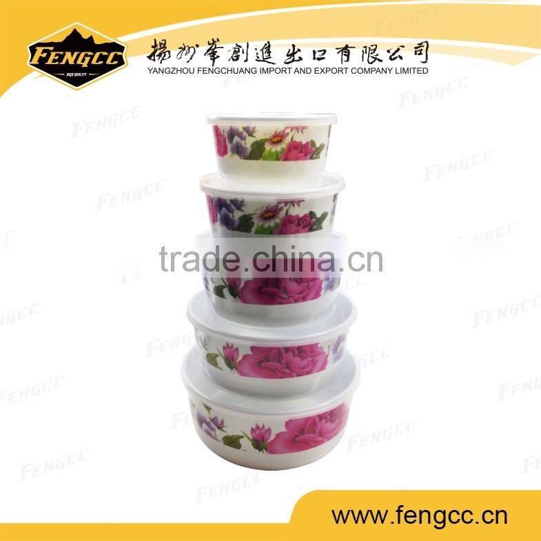 flower pattern melamine spoon for soup